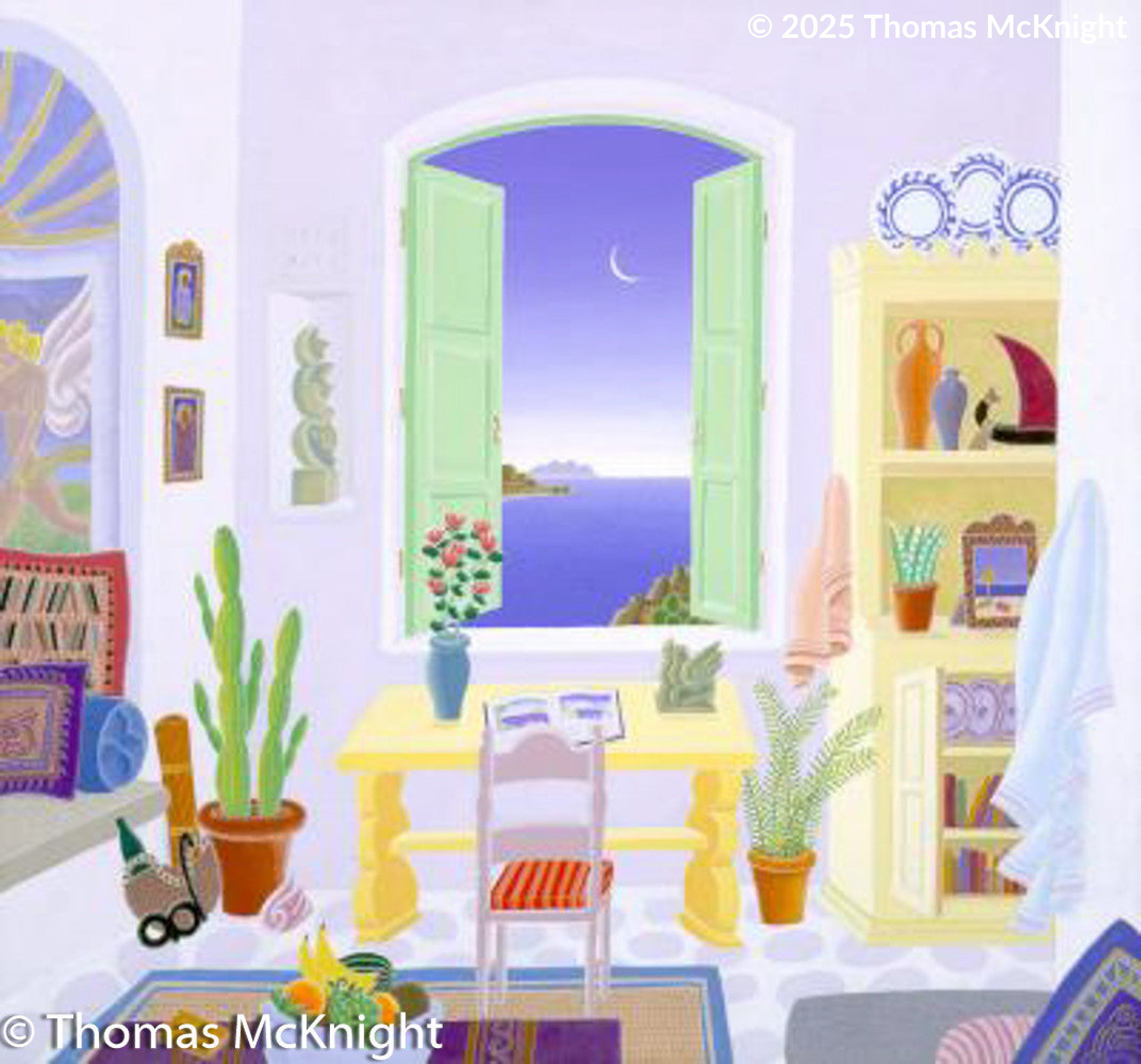 Aegean Study Casein on Canvas