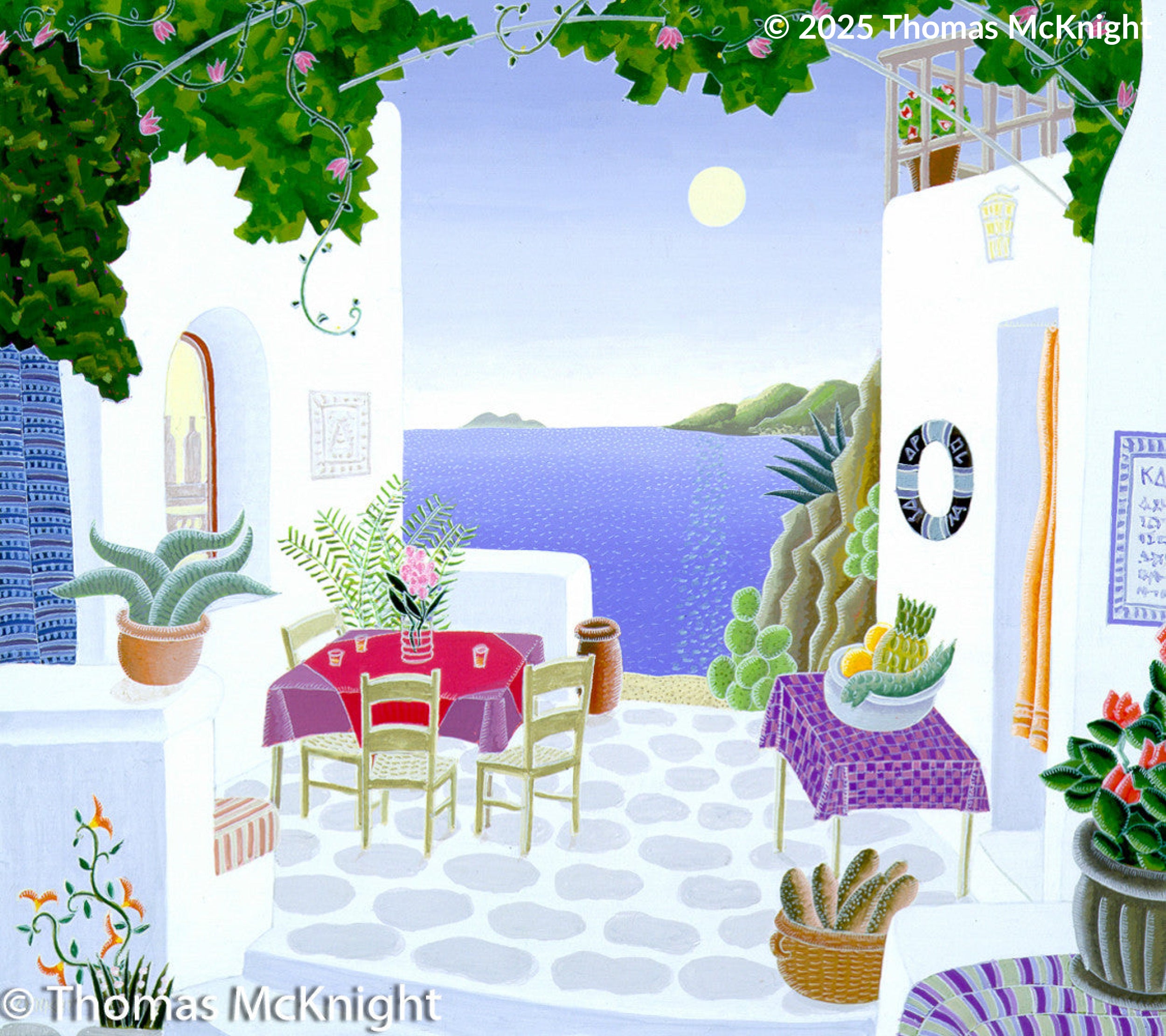 Aegean Tavern Giclee Giclee