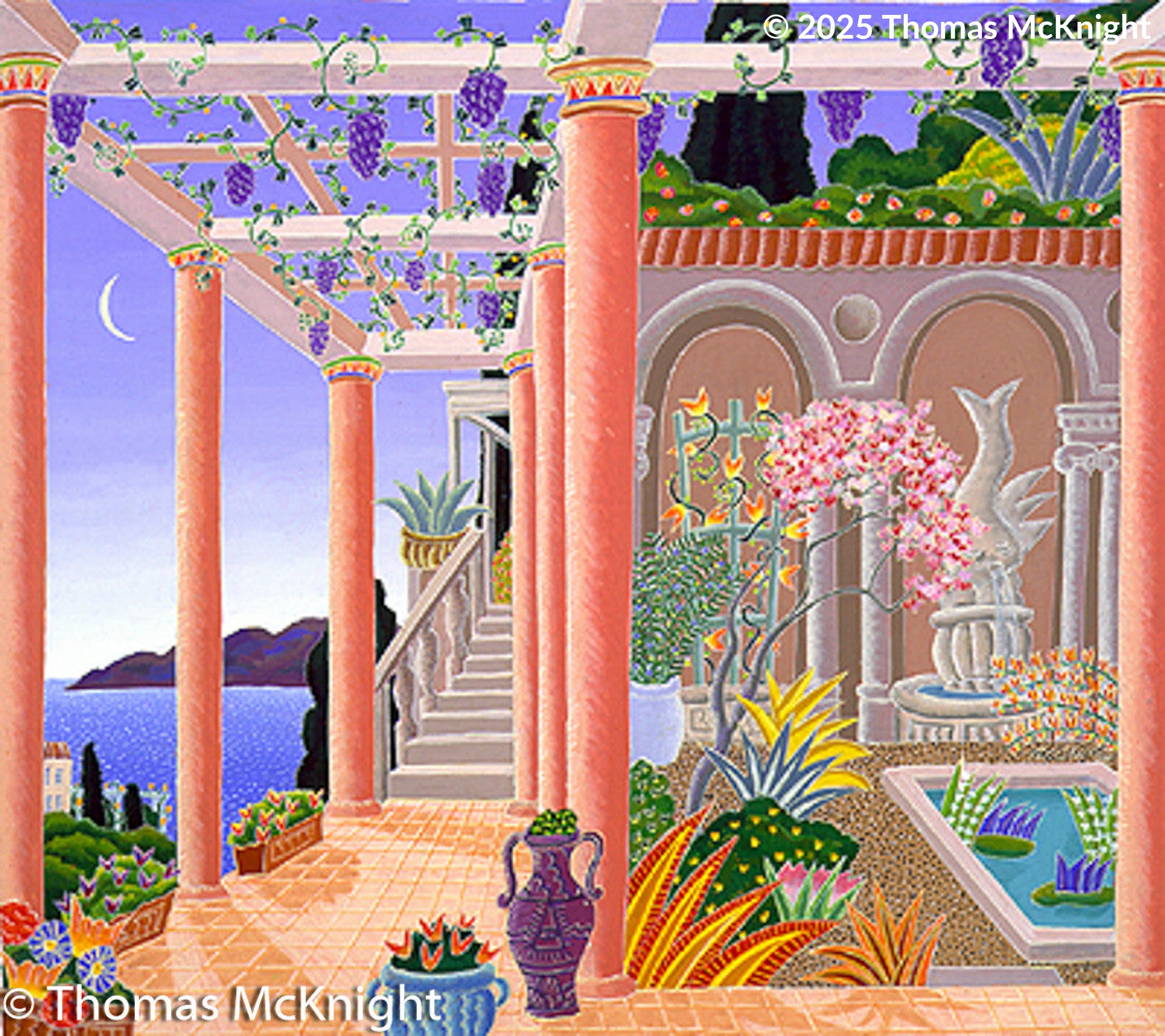 Ancient Garden Paper silkscreen