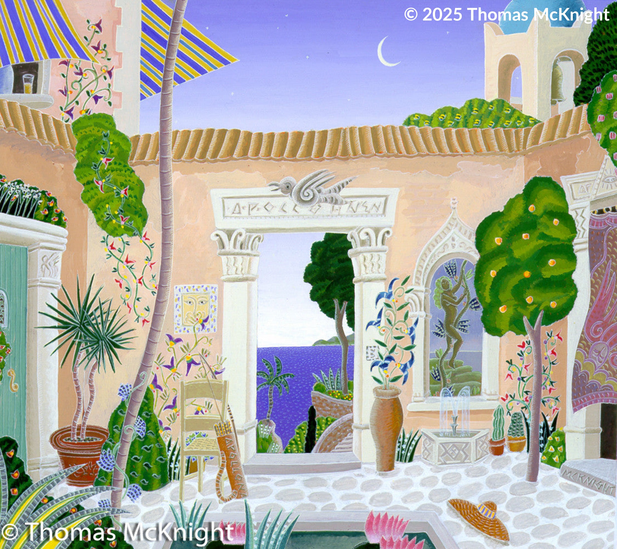 Apollo’s Garden casein on paper