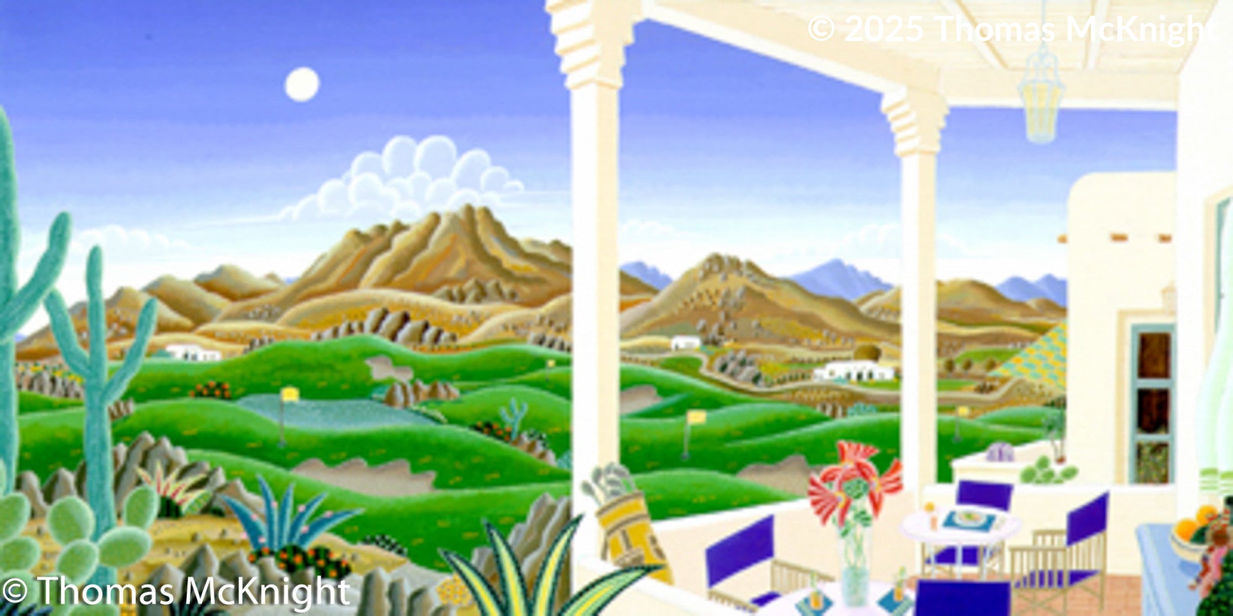 Arizona Golf Casein on Paper casein on paper