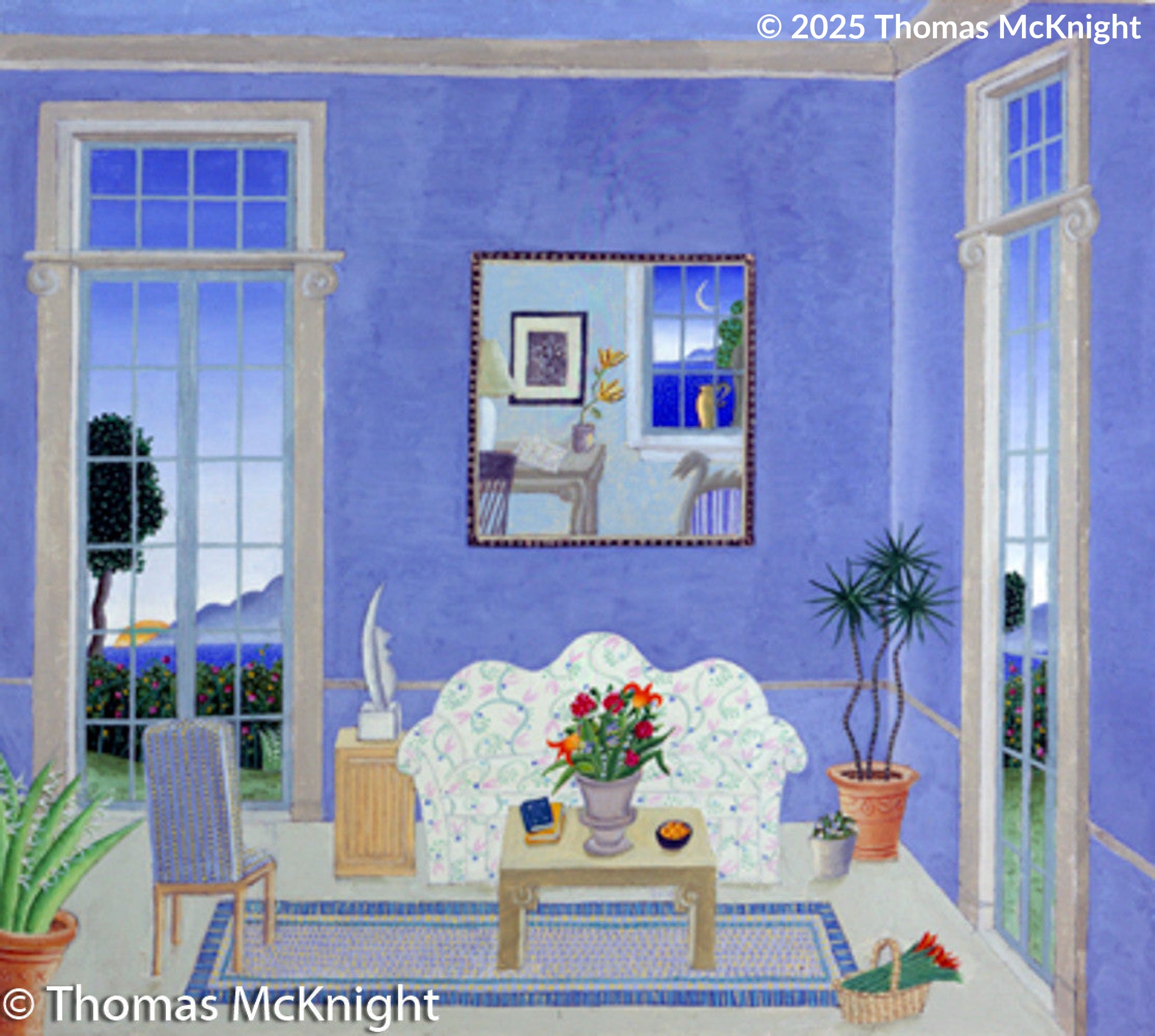 Blue Afternoon Acrylic on Canvas acrylic on canvas