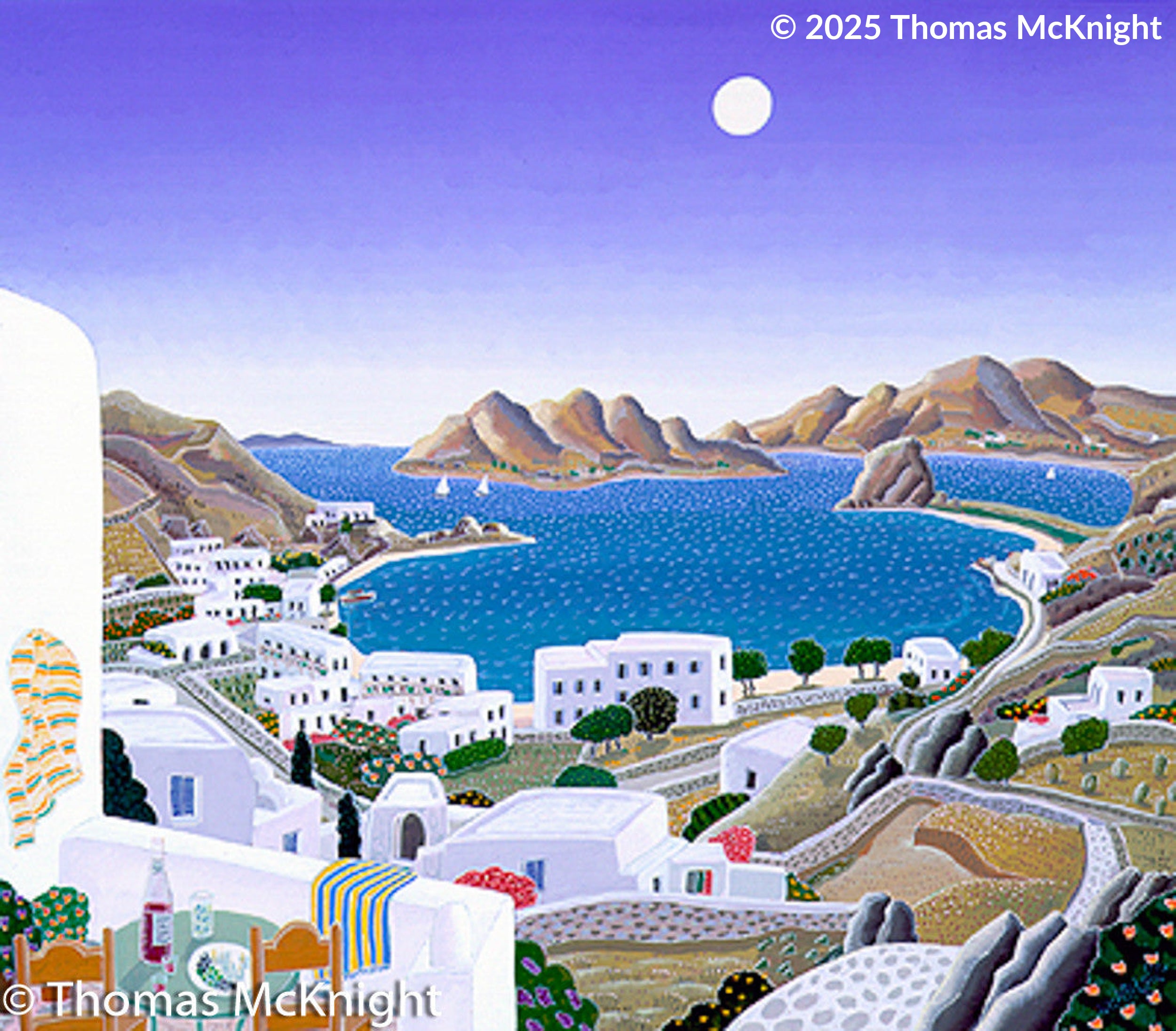 Groikos Bay Casein on Paper casein on paper