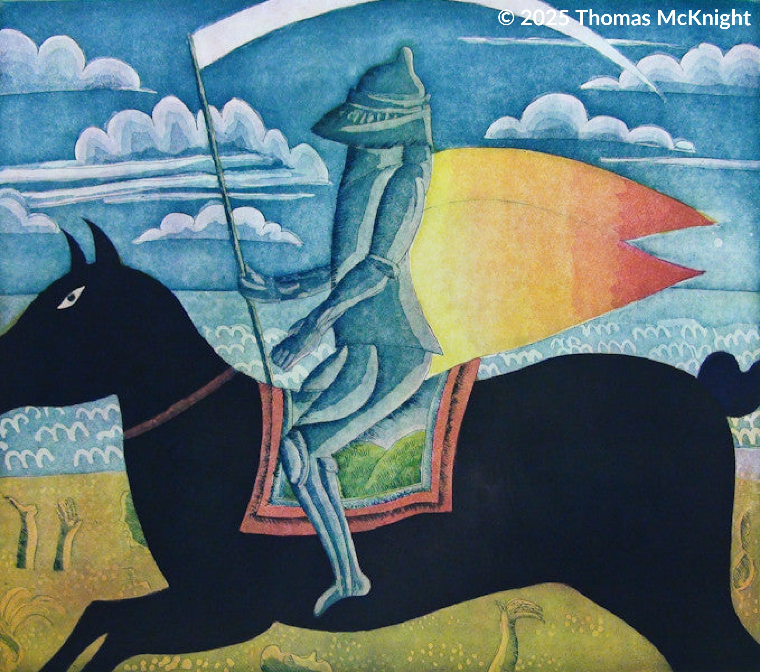 Knight Aquatint Aquatint