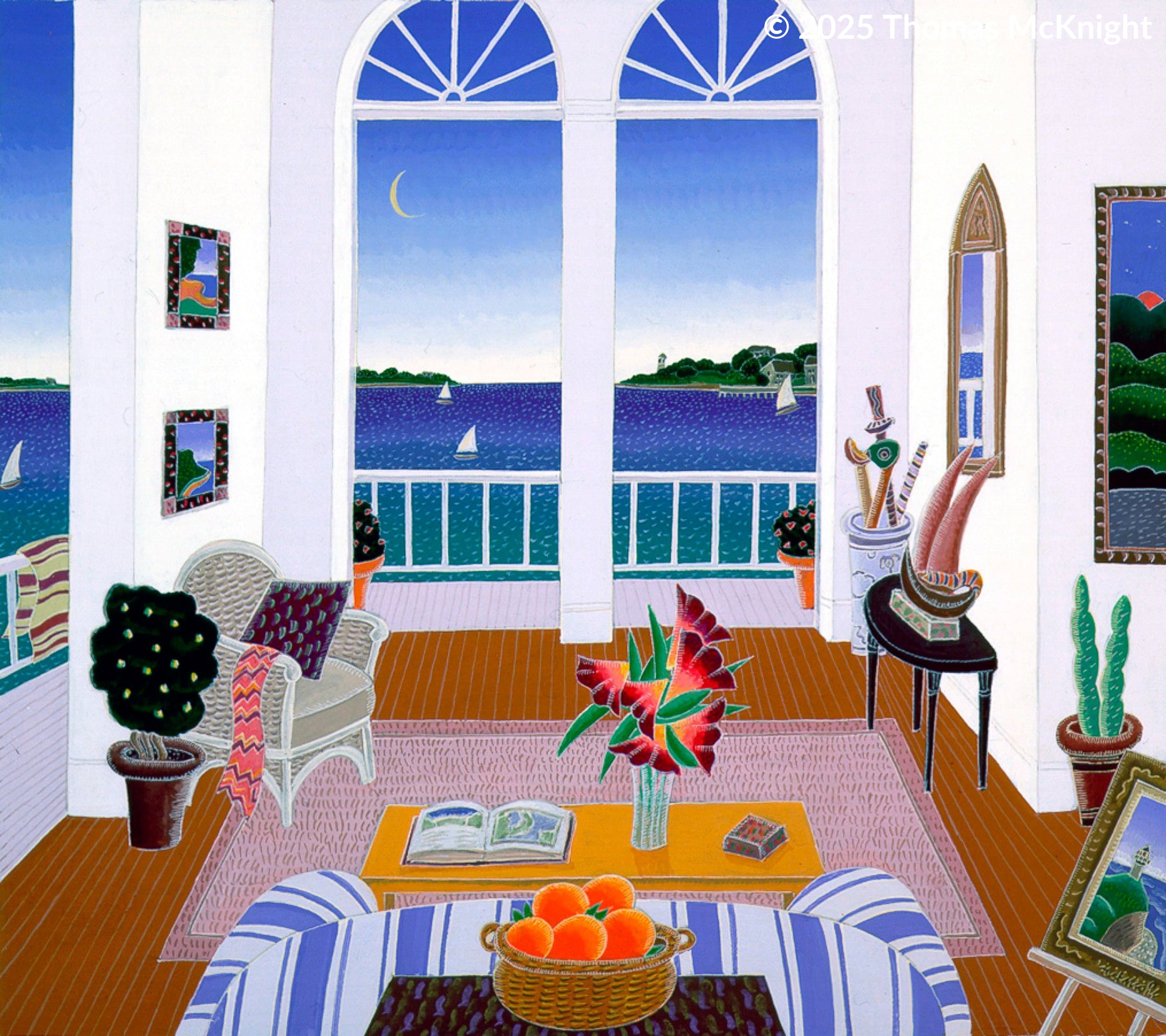 Sconset Casein on Paper casein on paper