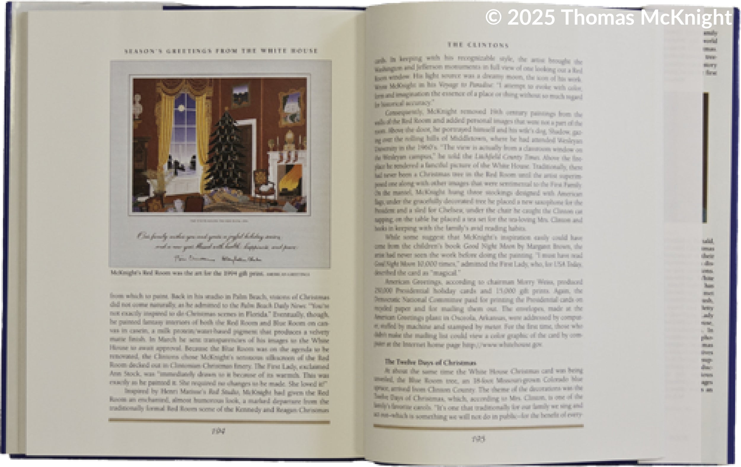 Season’s Greetings from the White House books