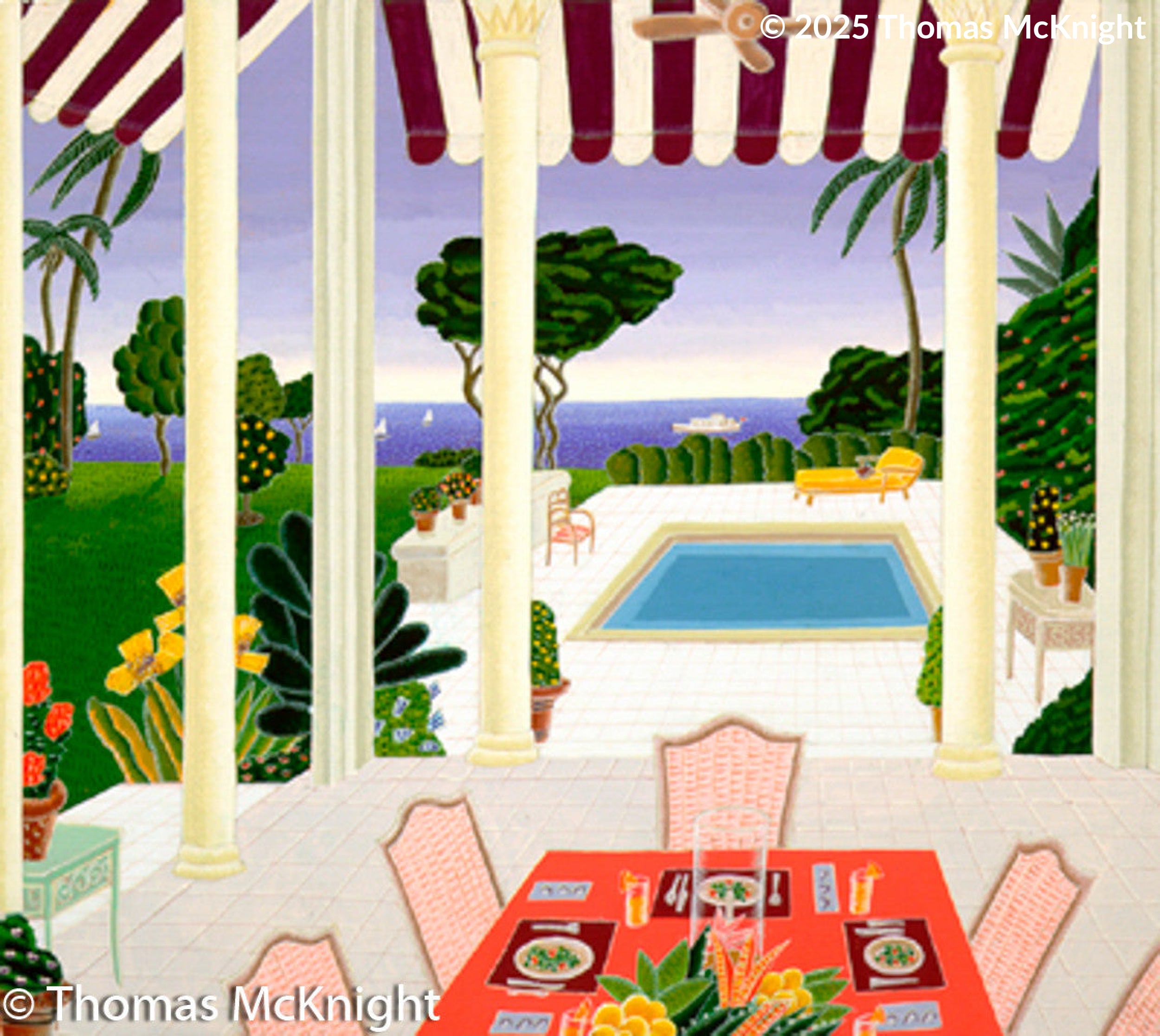 Villa Diana Casein on Paper casein on paper