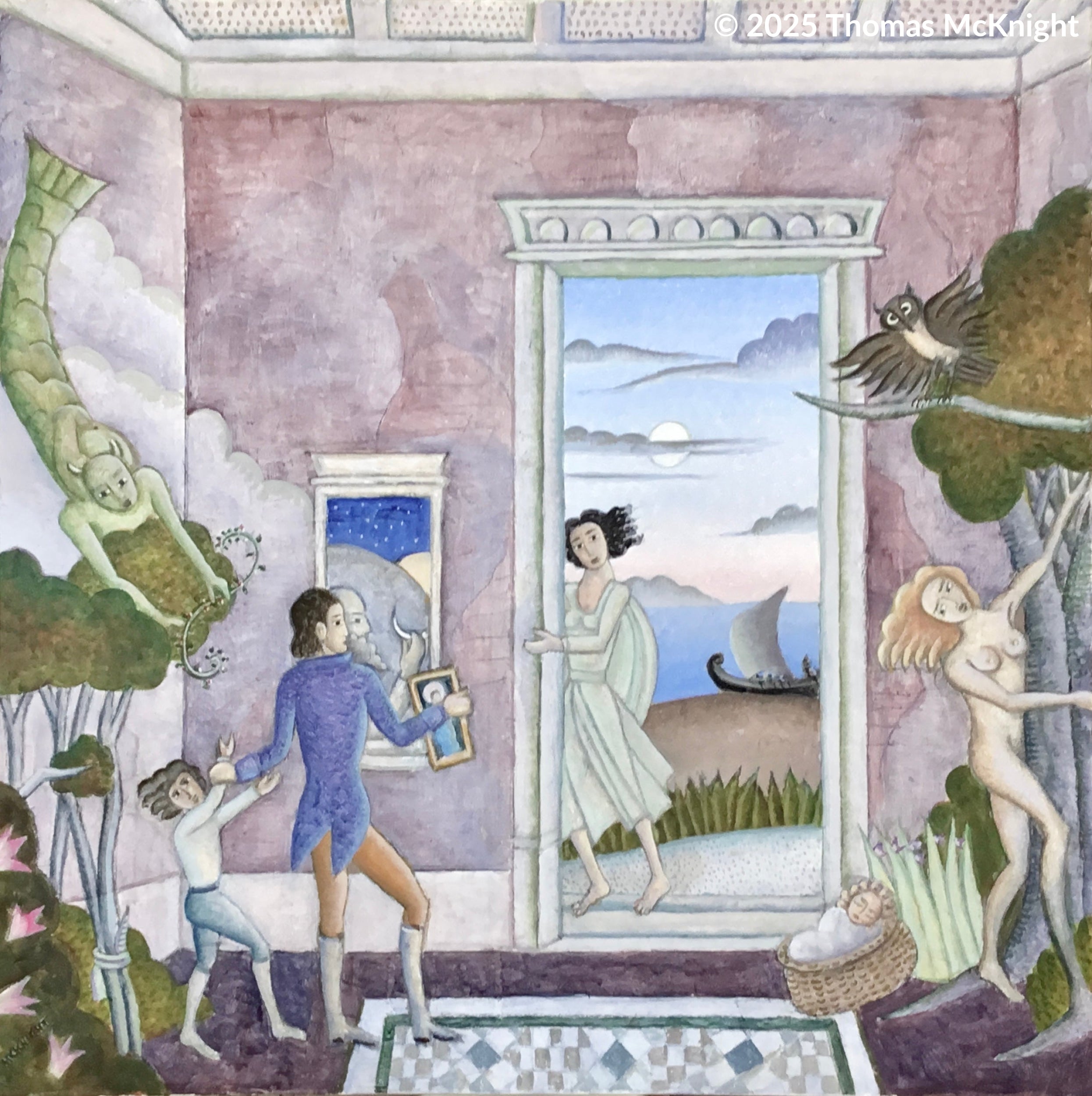 Meeting his Muses