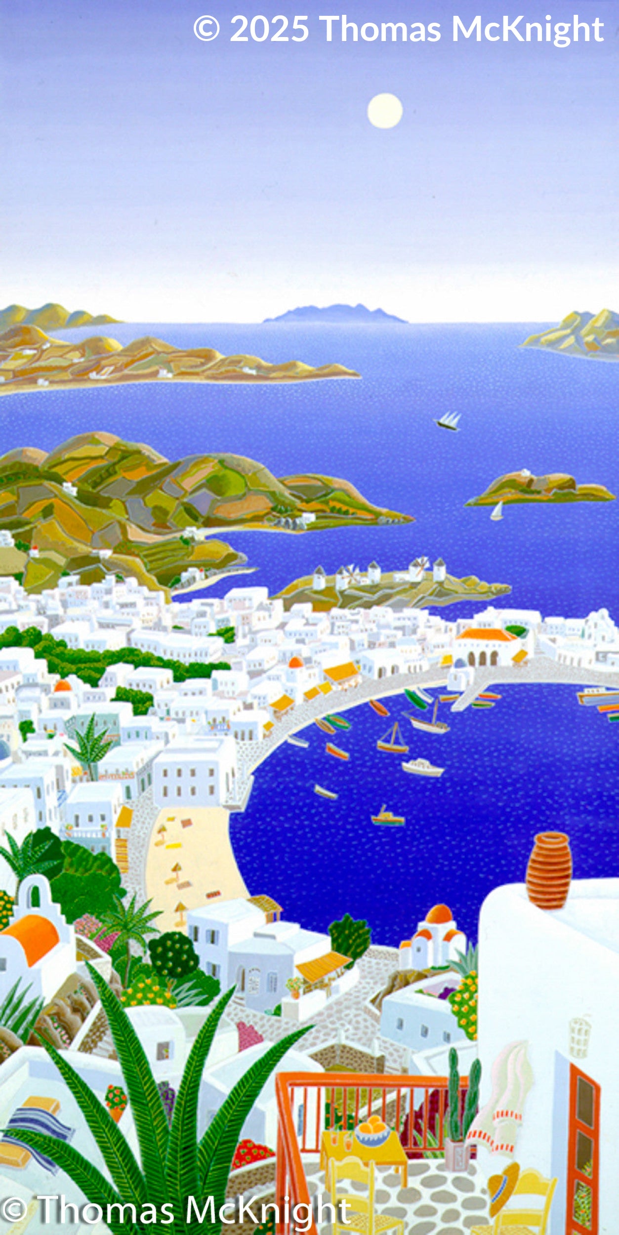 Mykonos Horizons Paper silkscreen